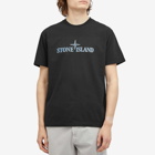 Stone Island Men's Logo T-Shirt in Black