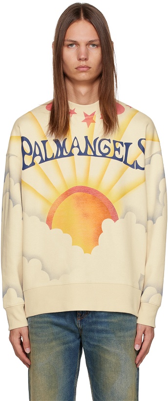 Photo: Palm Angels Off-White Palm Sunrise Sweatshirt