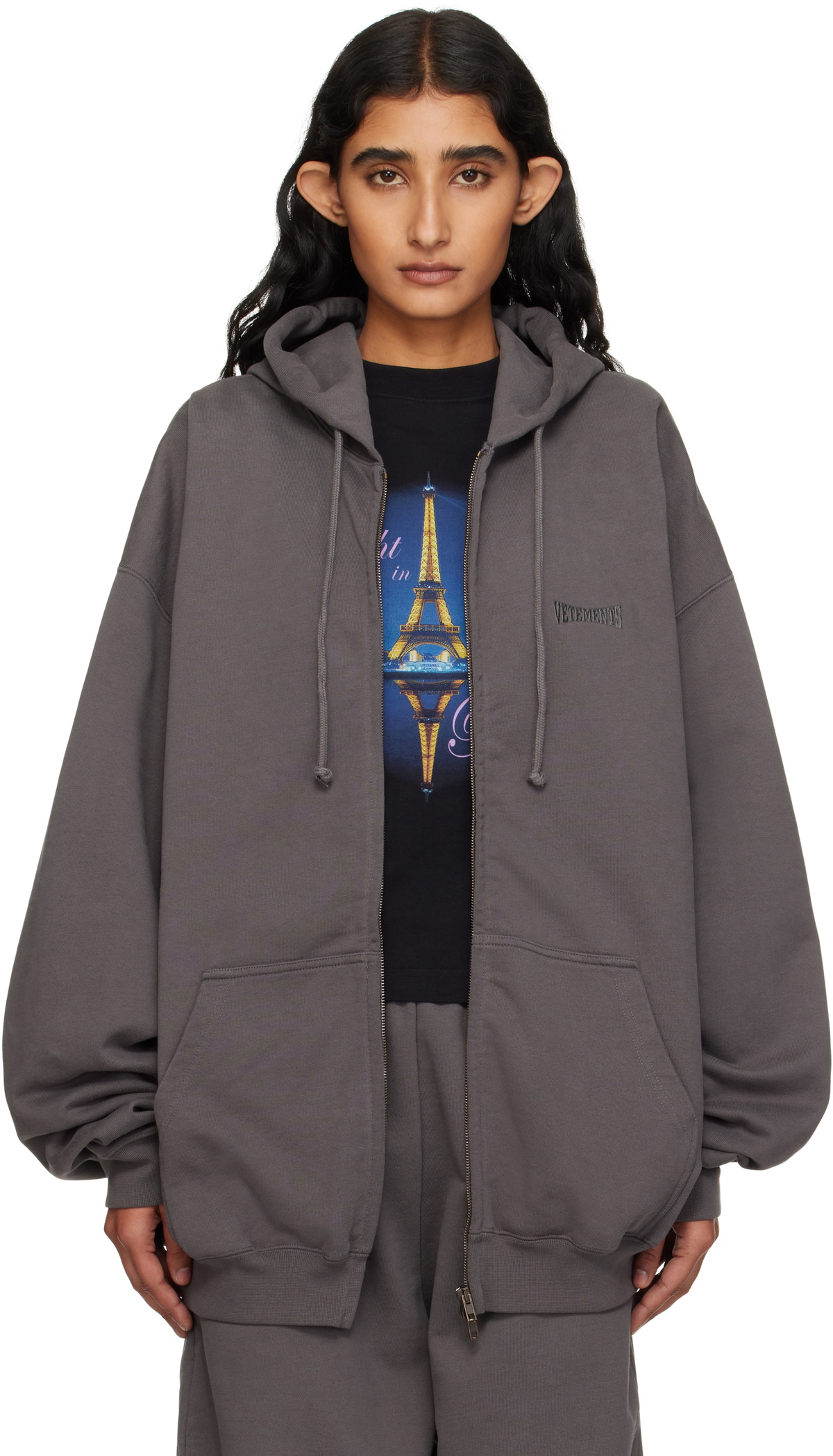 VETEMENTS Black Xxx Logo Hoodie Vetements