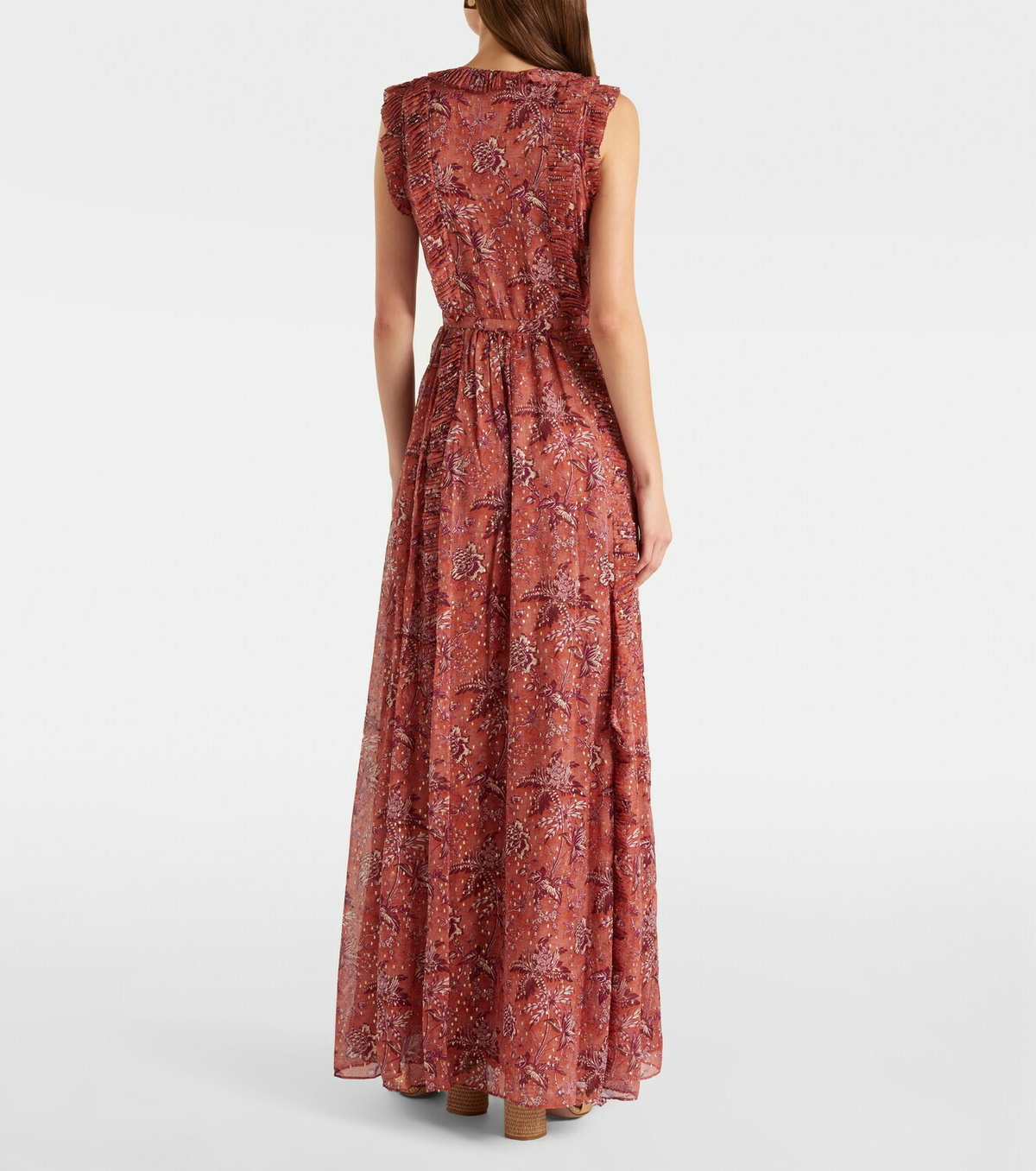 Ulla Johnson Aida ruffled silk-blend chiffon maxi dress