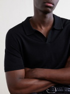 Onia - Merino Wool Polo Shirt - Black
