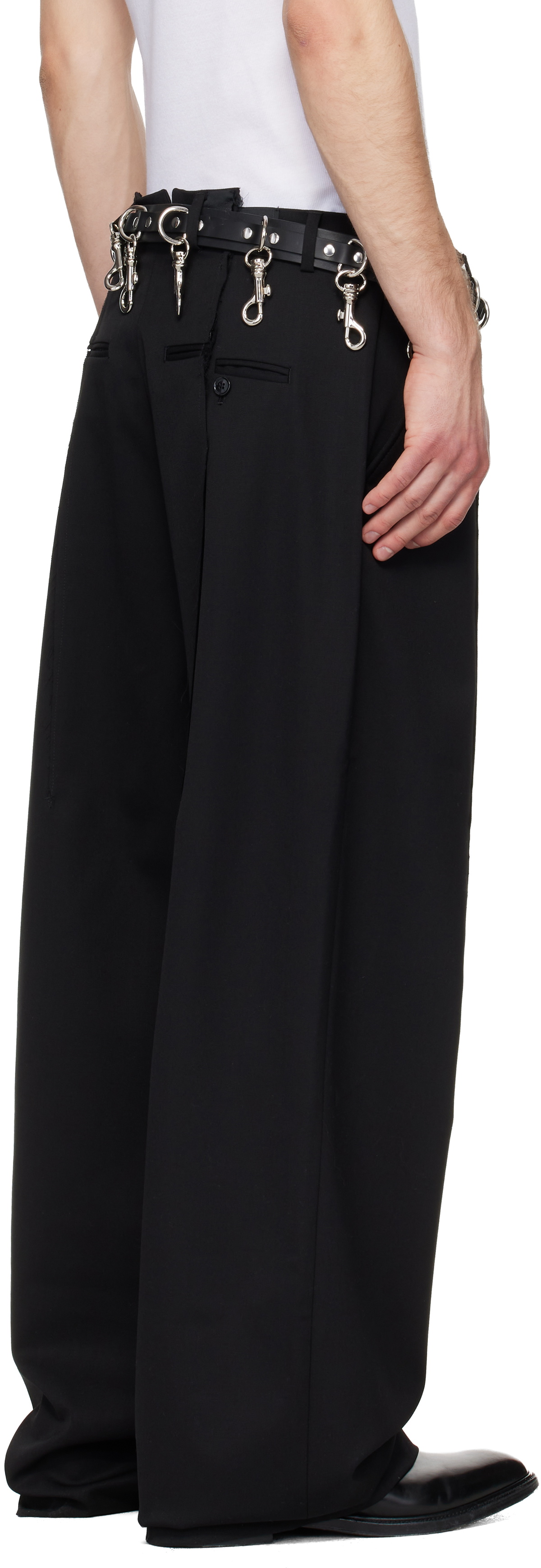 VETEMENTS Black Pinched Tailored Trousers