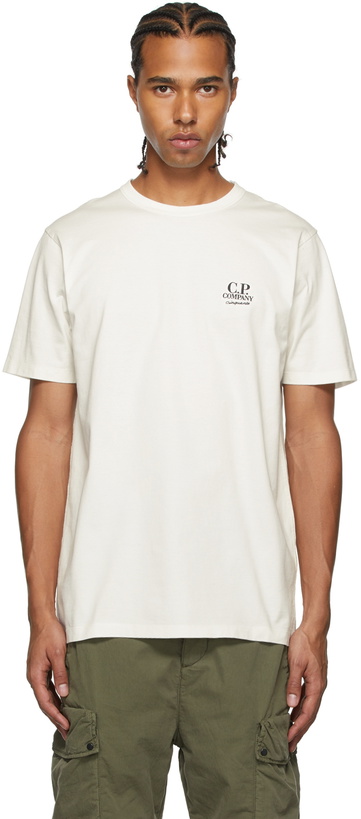 Photo: C.P. Company White Logo T-Shirt