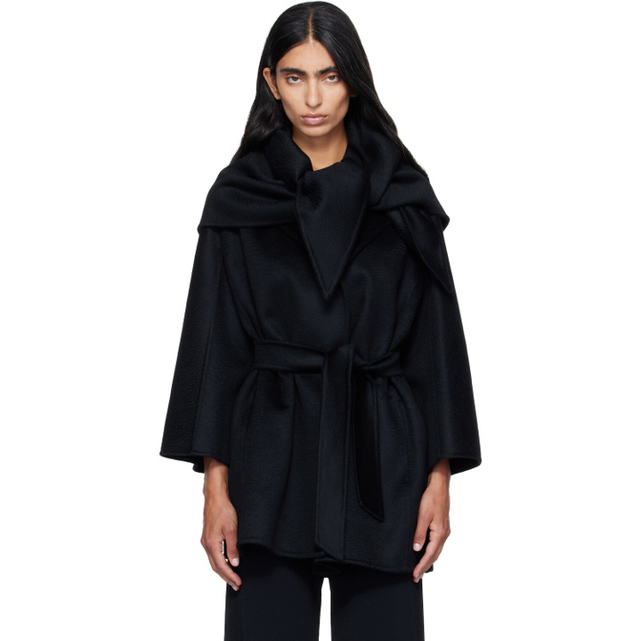 Photo: Max Mara Black Detto Cashmere Coat