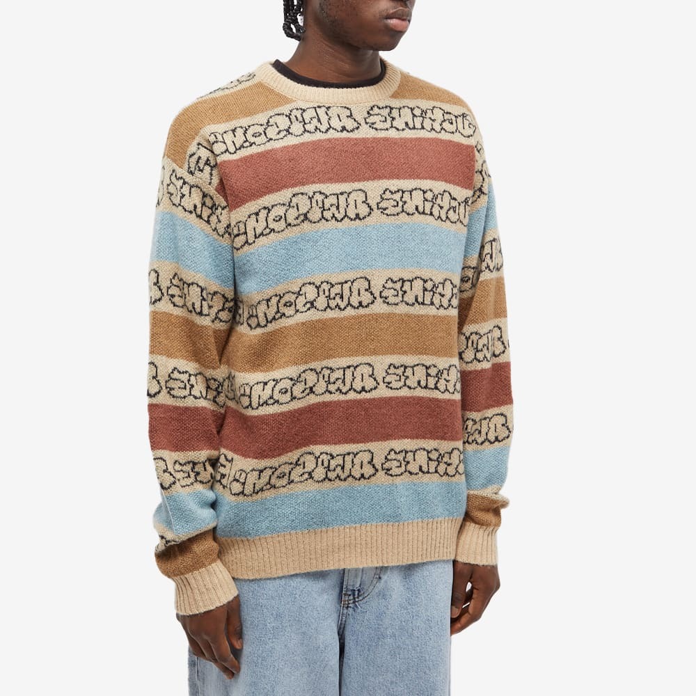 Fucking Awesome Men's Inverted Wanto Crew Knit in Tan/Multi