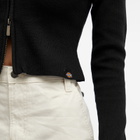 Dickies Women's East Helena Rib Zip Cardigan in Black