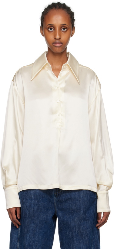 Photo: S.S.Daley Off-White Spread Collar Shirt