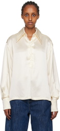 S.S.Daley Off-White Spread Collar Shirt