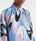 Pucci Printed silk twill pajama shirt