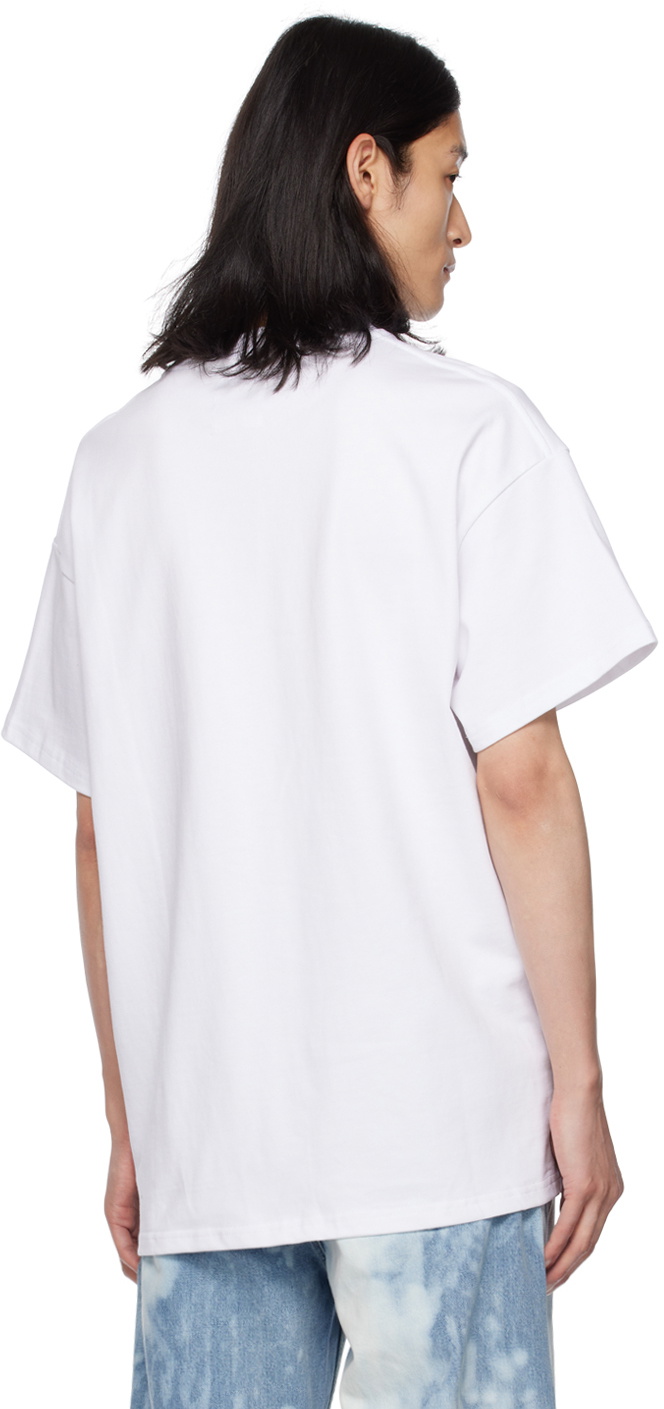 Mr. Saturday White Printed T-Shirt