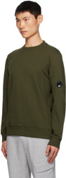 C.P. Company Green Diagonal Raised Sweatshirt