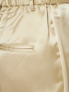 DEVEAUX Chloe Cupro Satin Wide Pants