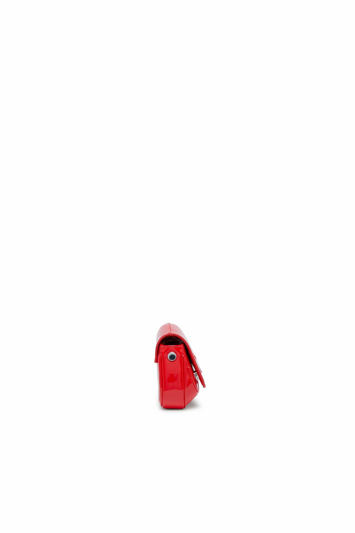 Diesel Play-Small crossbody bag in glossy PU - Crossbody Bags Womens in Red