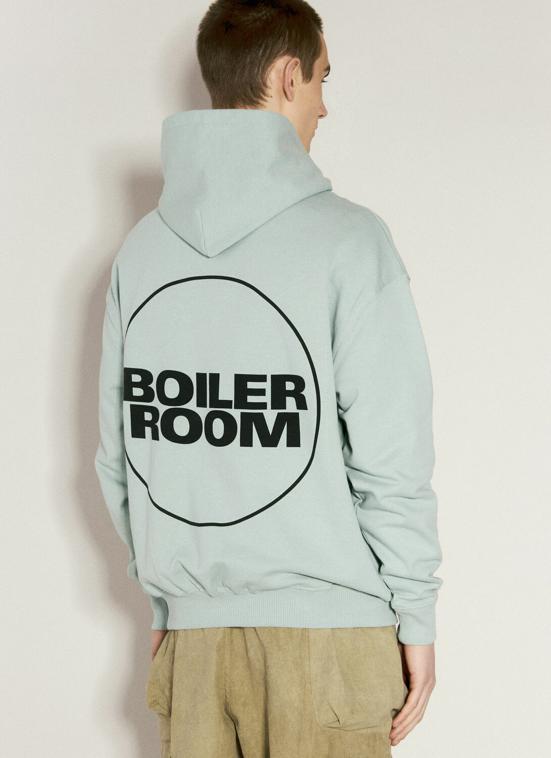 Boiler Room Logo Print Hooded Sweatshirt