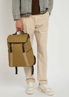 Paul Smith Canvas and Leather Backpack - Brown - One Size