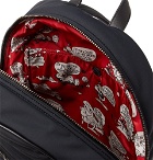 Moncler - New George Webbing and Leather-Trimmed Quilted Shell Backpack - Men - Black