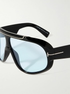 TOM FORD - Rellen Oversized Aviator-Style Acetate and Gold-Tone Sunglasses
