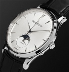 Jaeger-LeCoultre - Master Ultra Thin Moon 39mm Stainless Steel and Alligator Watch - Black