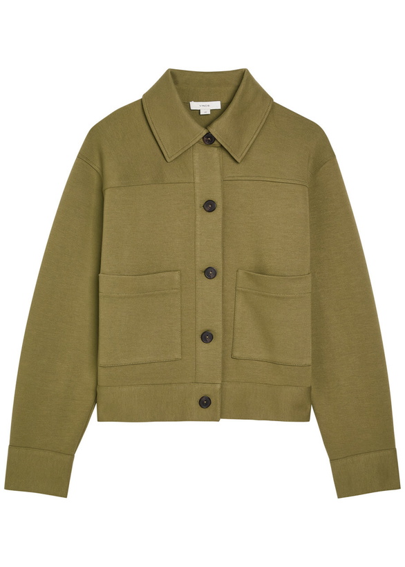 Photo: Vince Jersey-knit Jacket Olive
