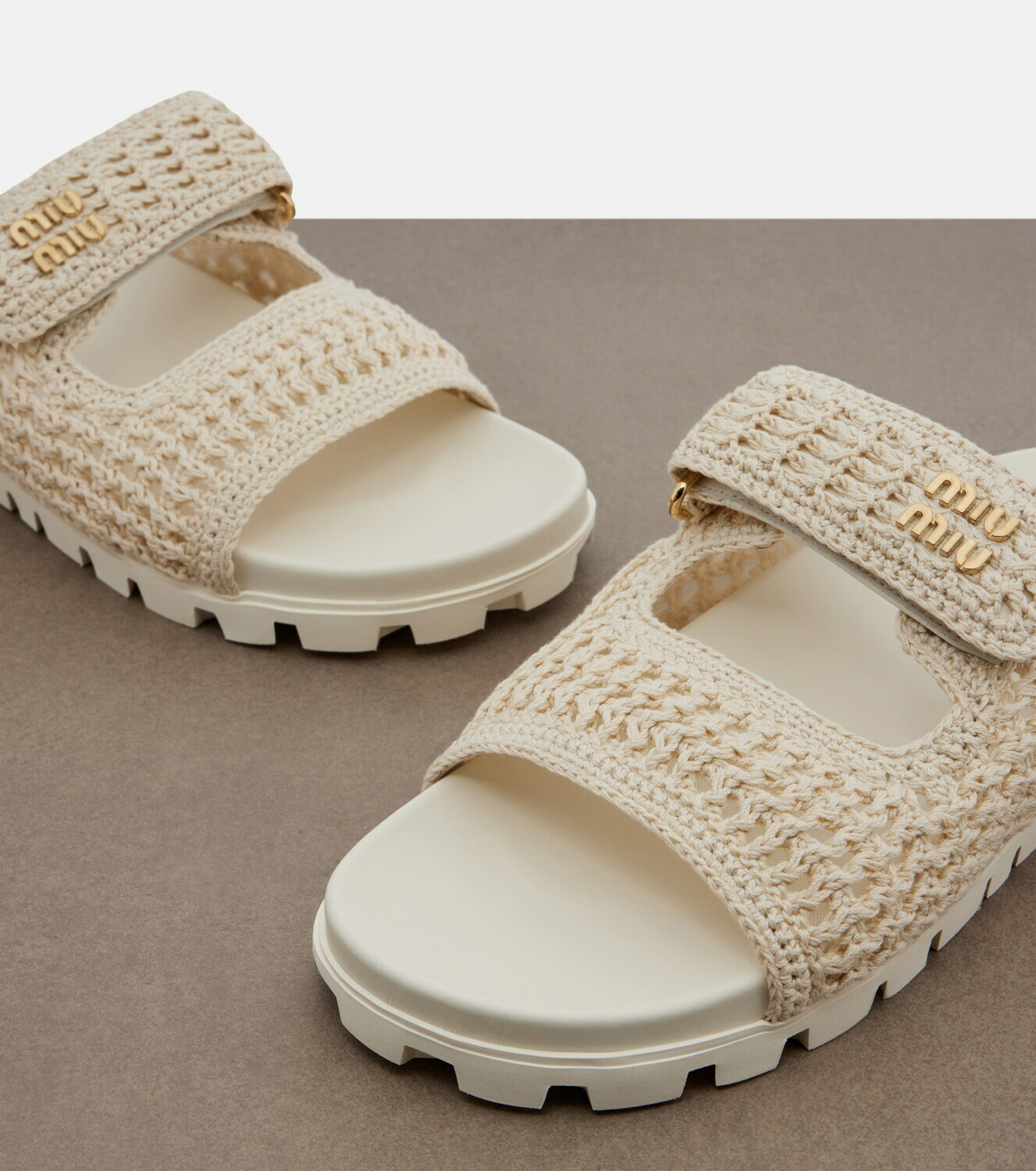 Miu Miu Crochet sandals