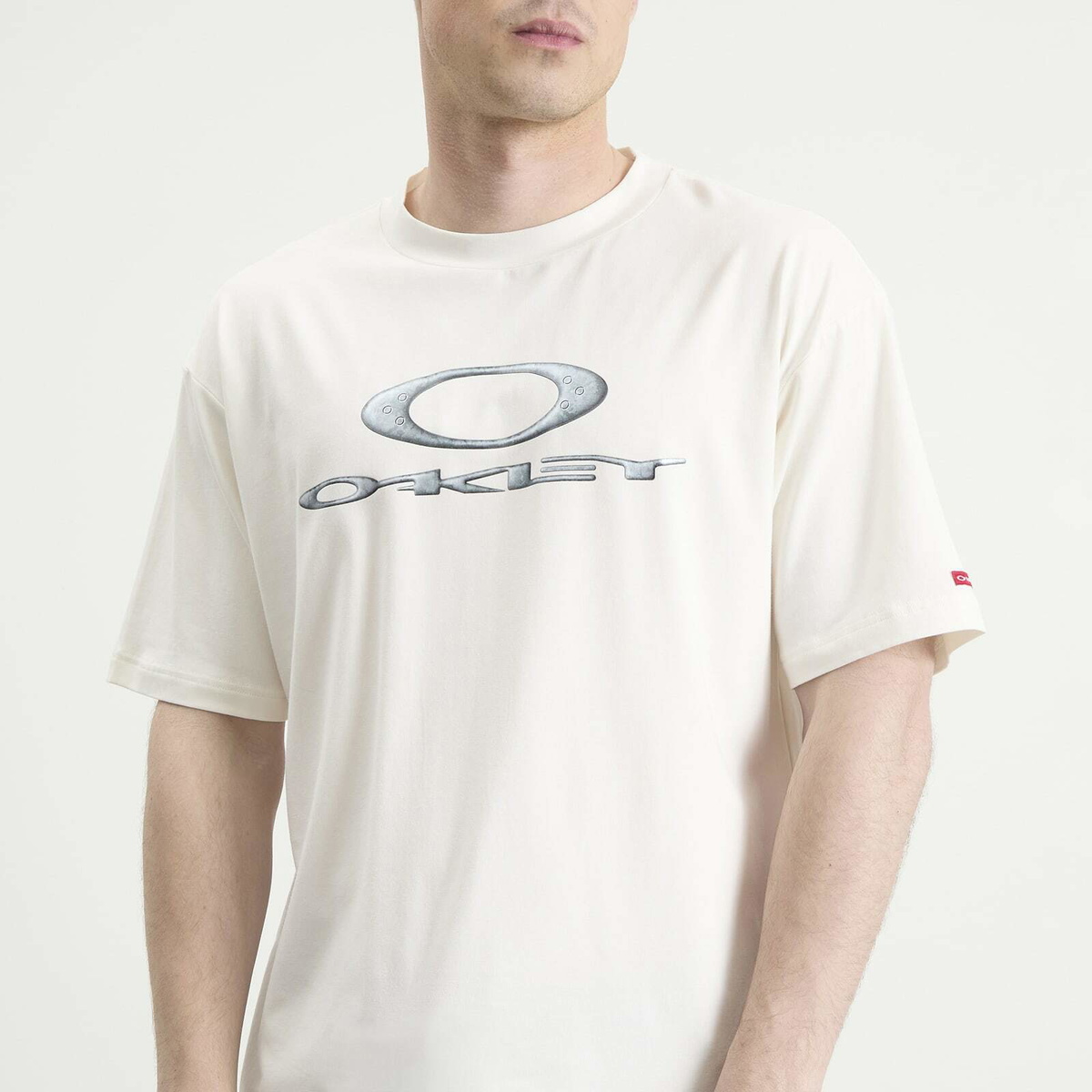 Oakley Men's New Retro T-Shirt X-Metal 3.0 in Ceramic White