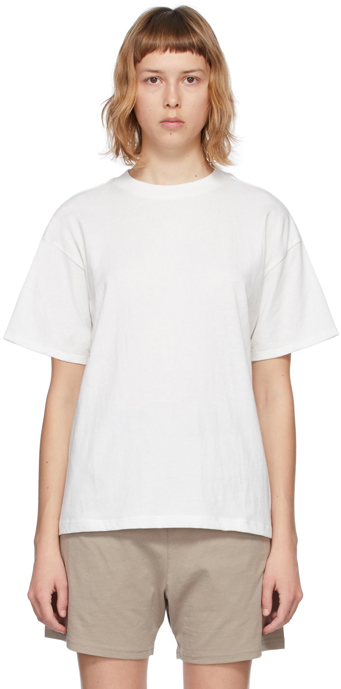 Fear of God ESSENTIALS Three-Pack White Jersey T-Shirts Fear Of God ...