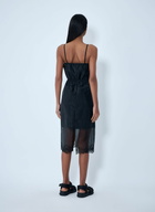 Cecilie Bahnsen Sheer Overlay Midi Dress