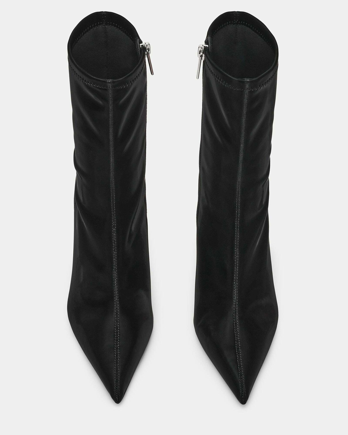 Steve Madden Mackena Booties in Black Satin