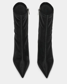 Steve Madden Mackena Booties in Black Satin