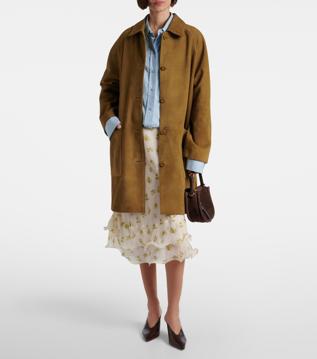 Dorothee Schumacher Soft Touch suede coat