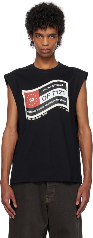 Photo: Kijun Black Flag Sleeveless Tank Top