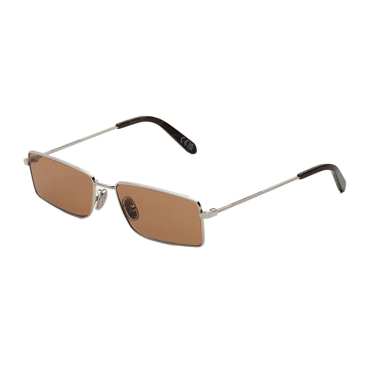 Retrosuperfuture Chopper Brown Marble Silver Sunglasses