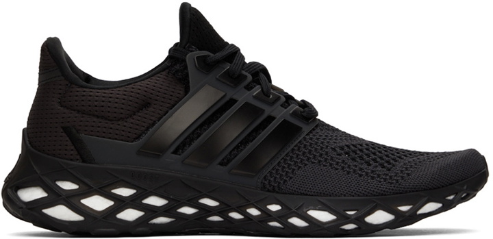 Photo: adidas Originals Black Ultraboost Web DNA Sneakers