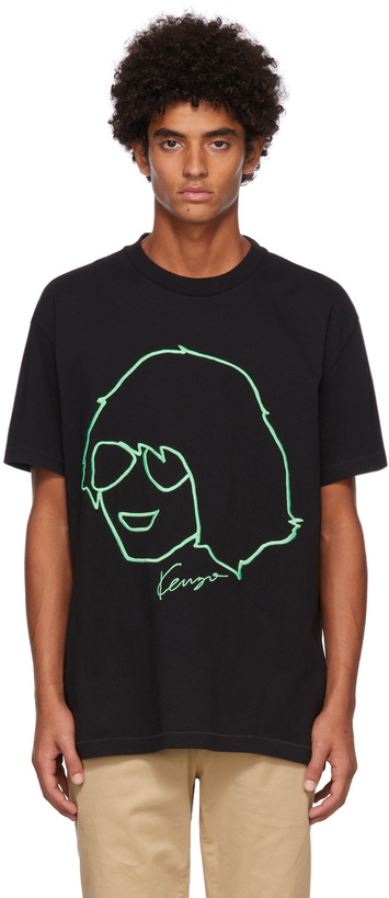 Photo: Kenzo Black Embroidered Graphic T-Shirt