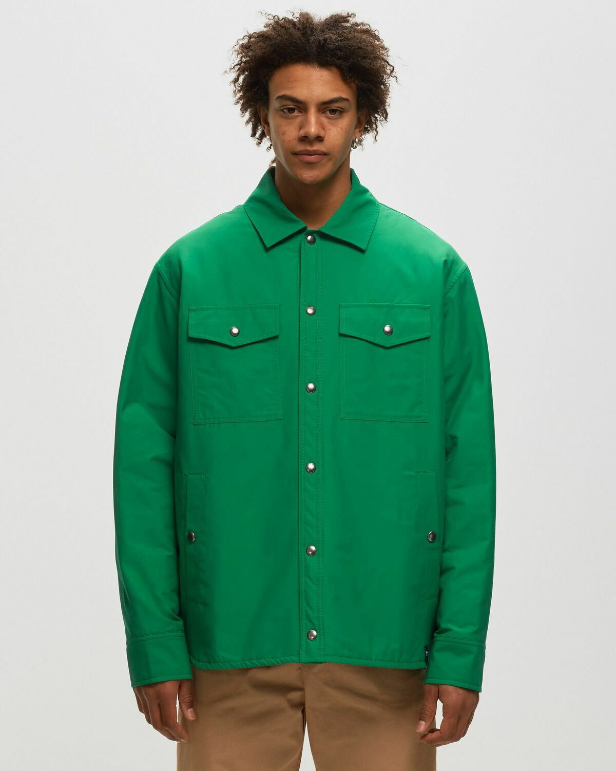 Maison Kitsune Padded Jacket Green - Mens - Overshirts Maison Kitsune