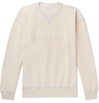 JW Anderson - Logo-Embroidered Loopback Cotton-Jersey Sweatshirt - Neutrals