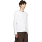 Tekla White Long-Sleeved T-shirt