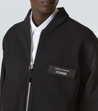 Comme des Garçons Homme Knitted jersey bomber jacket