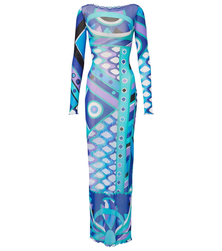 Photo: Pucci Vivara ruffled tulle maxi dress
