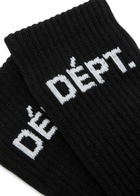 Gallery Dept. Logo-intarsia Cotton-blend Socks - Black - One Size