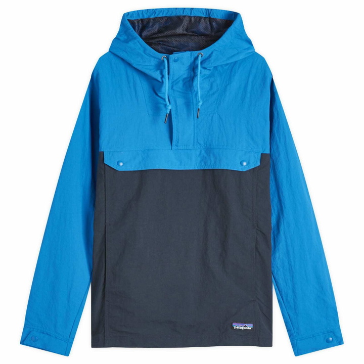 Photo: Patagonia Men's Isthmus Anorak in Pitch Blue/Endless Blue