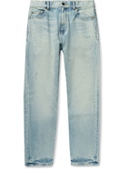 SAINT LAURENT - Slim-Fit Tapered Distressed Denim Jeans - Blue - UK/US 28