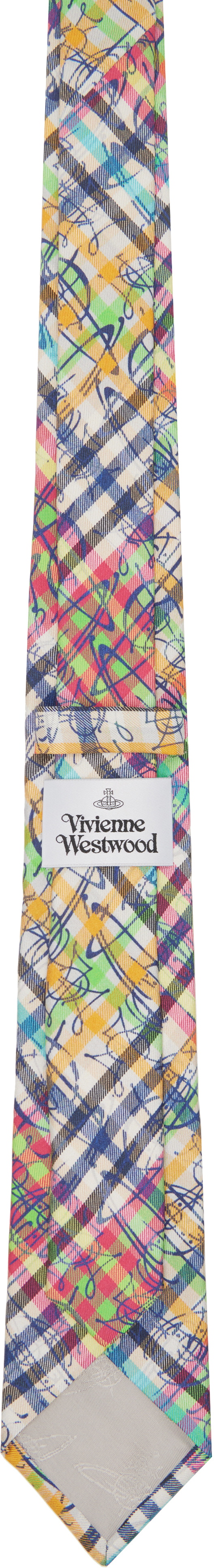 Vivienne Westwood Multicolor 7cm 'Orb Graffiti' Tie