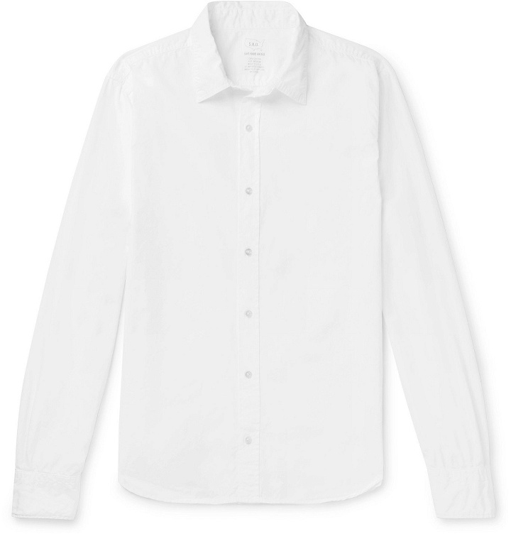 Photo: Save Khaki United - Cotton-Poplin Shirt - White