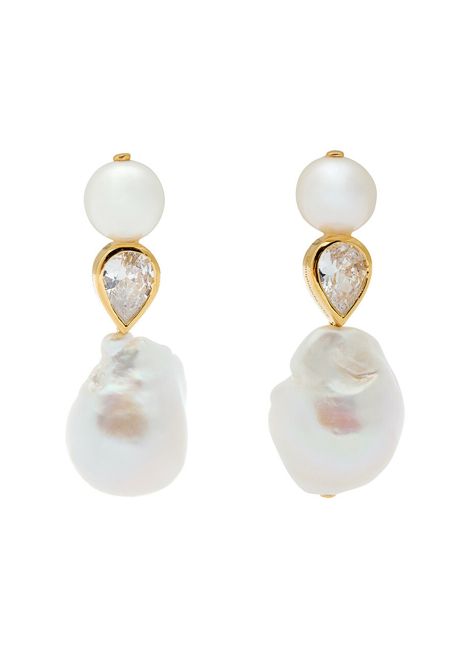 Completedworks Pulp 14kt Gold-plated Drop Earrings - Pearl - One Size