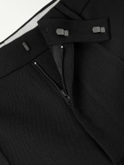 Valentino Garavani - Straight-Leg Pleated Grain de Poudre Wool Trousers - Black