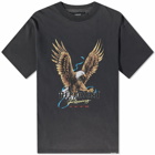 Represent Men's Racing Team Eagle T-Shirt in Vintage Black