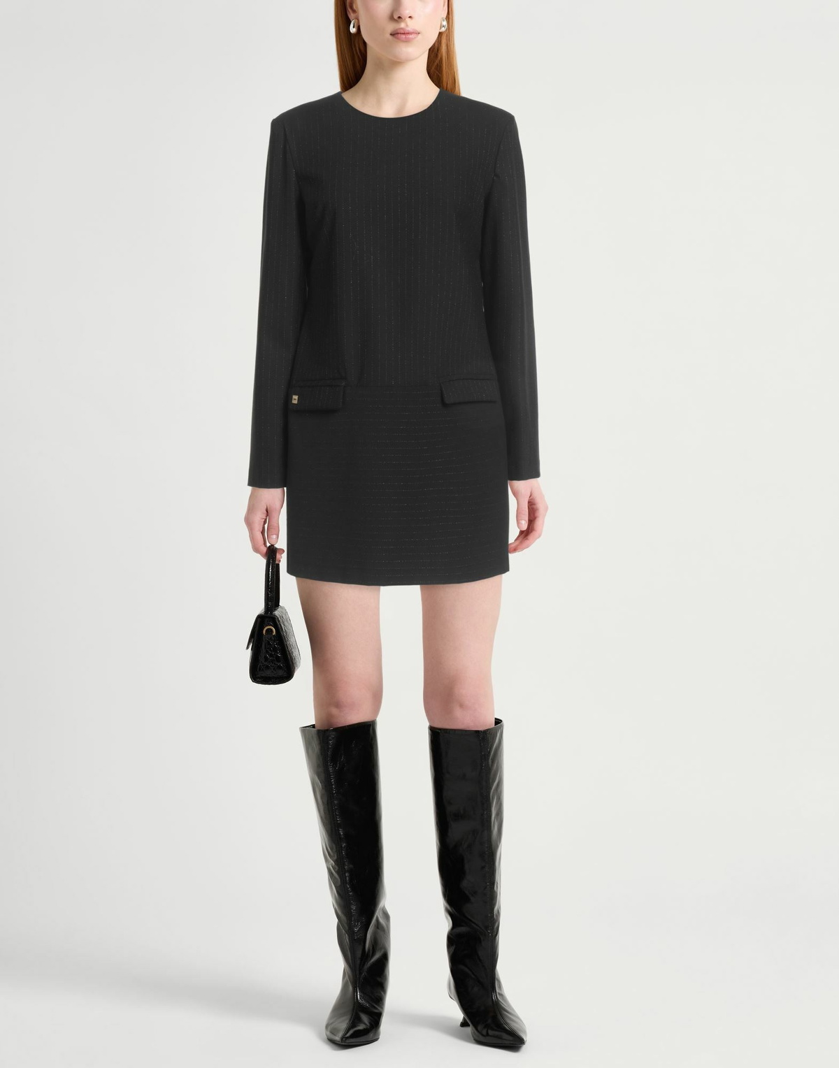 Manila Grace Womens Mini dress in Black