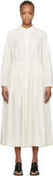 CASEY CASEY Off-White Panzy Midi Dress