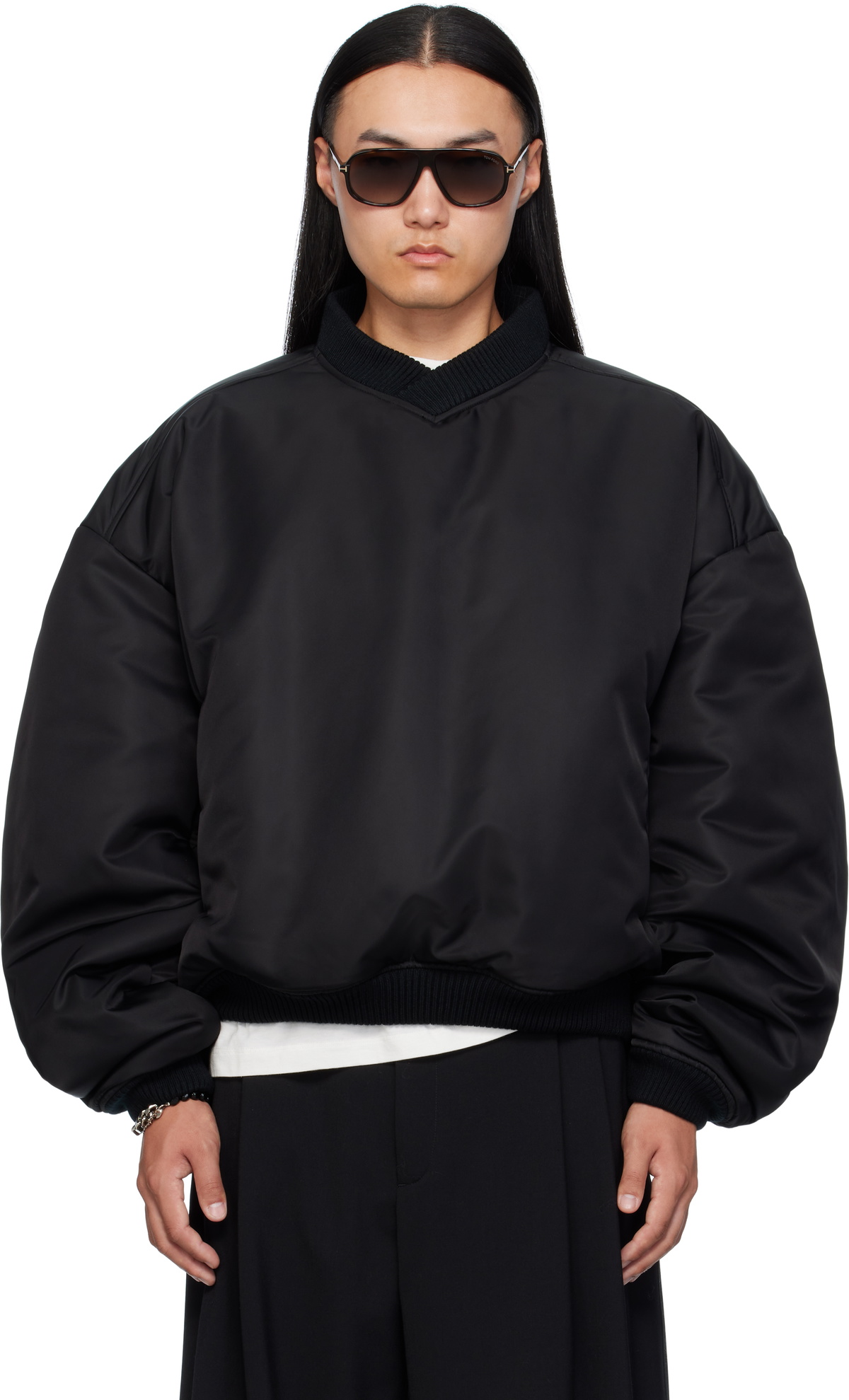 LU'U DAN Black Unibomber Sweatshirt